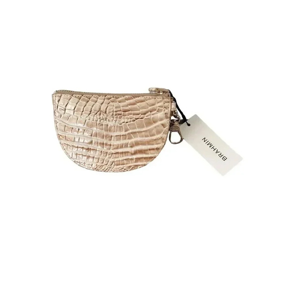 Brahmin Britt Contour Melbourne Genuine Leather Coin Card Wallet - Picture 2 of 2